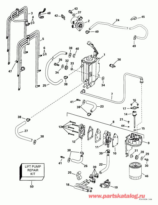 �������� ����� Evinrude E175FPLEEO 1999  - el Components