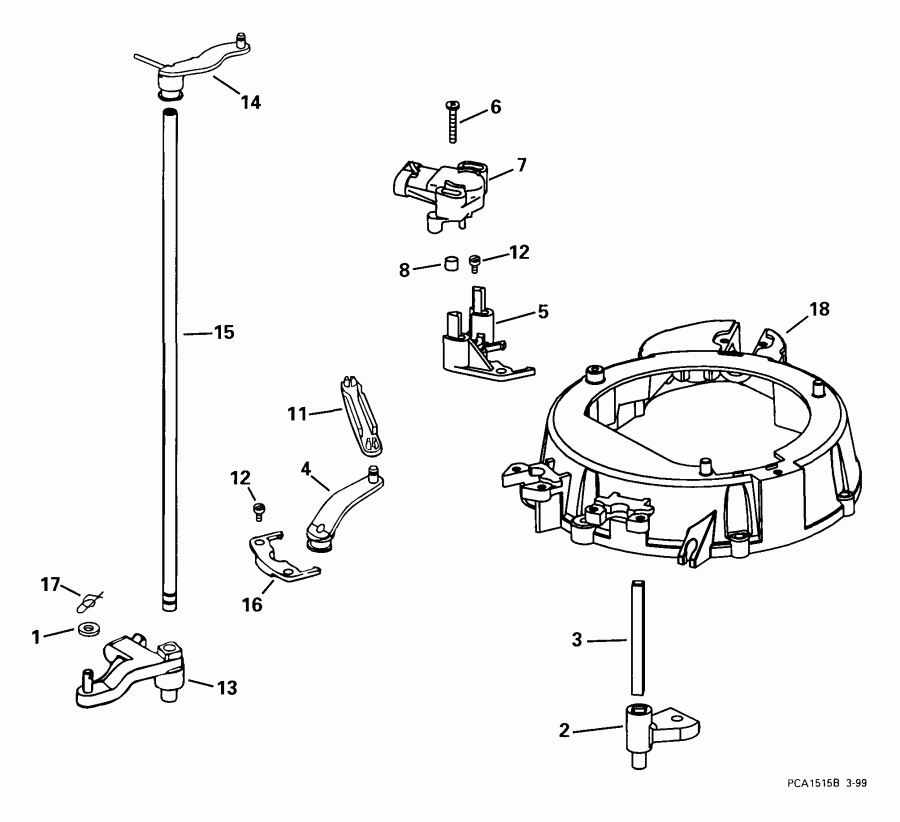  ������� E175FSLEEO 1999  - rottle Linkage - rottle ��������� ��������