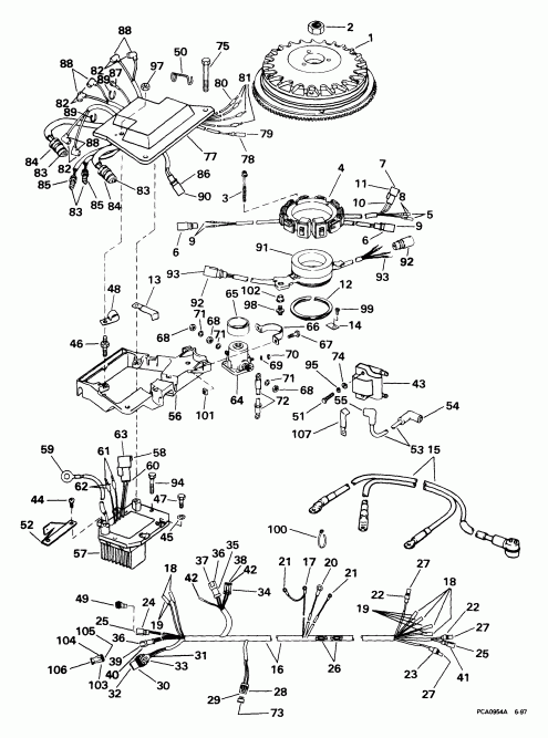  Evinrude E200WPXEEN 1999  - nition System / nition System