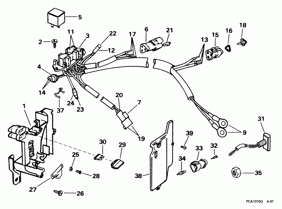  EVINRUDE E200WPXEEN 1999  - wer Trim/tilt Electrical / wer Trim / tilt ���������