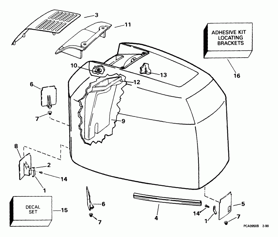 ��������� ����� EVINRUDE E200WPXEES 1999  -  Johnson - Johnson