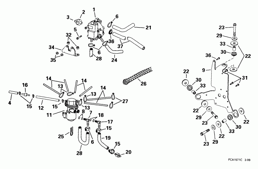 �������� ����� Evinrude E225FPXEES 1999  - l Components / l Components