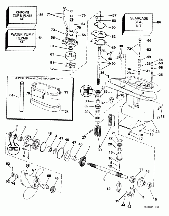 ����� Evinrude E25WREES 1999  - arcase / arcase