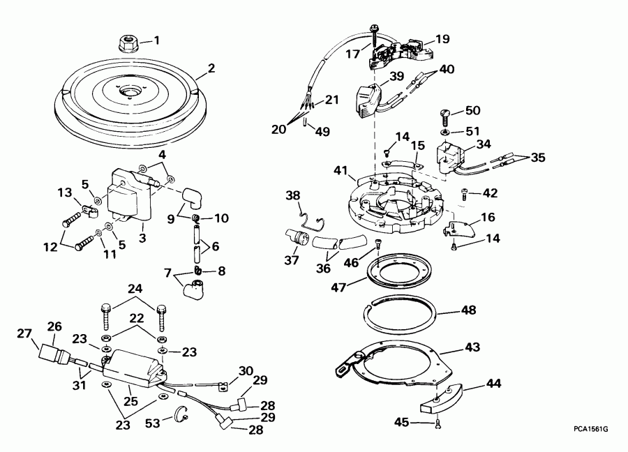  Evinrude E25WRLEEN 1999  - nition / nition