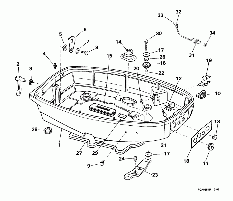 ��������� ����� Evinrude E25WRLEEN 1999  - wer ������ ��������� (�����)