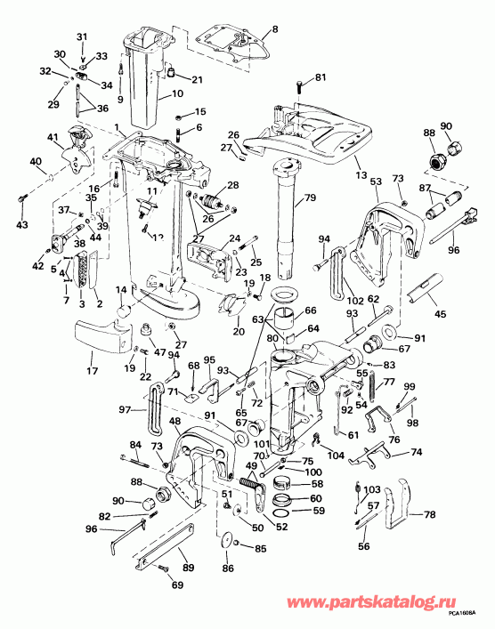  EVINRUDE E25WRLEEN 1999  - dsection - dsection