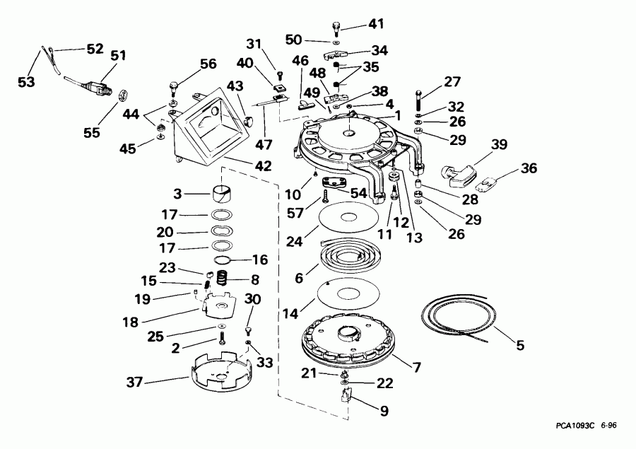 ��������� ����� Evinrude E40WRLEES 1999  - wind ������� / wind Starter