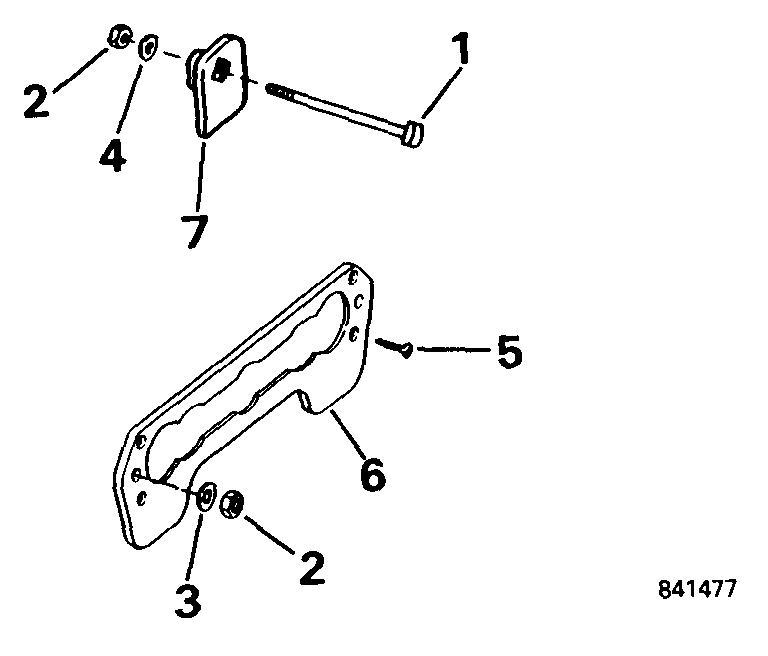  Evinrude E40WRYEES 1999  - ansom ��������� Kit - ansom Mount Kit