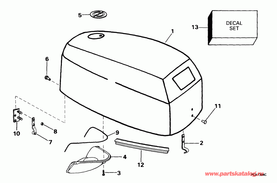 ��������� �������� ����� EVINRUDE E5RB4EER 1999  - gine ������