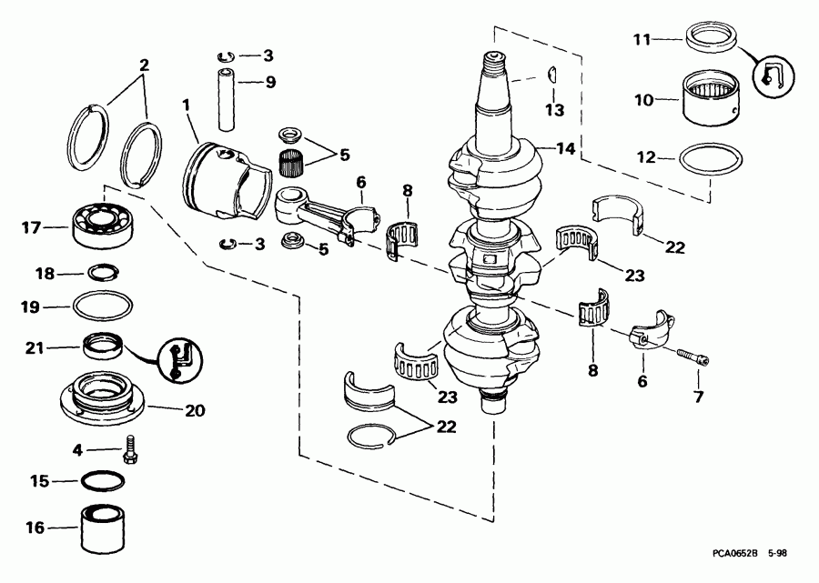 �������� ����� EVINRUDE E65WELEES 1999  - ank��� & �������