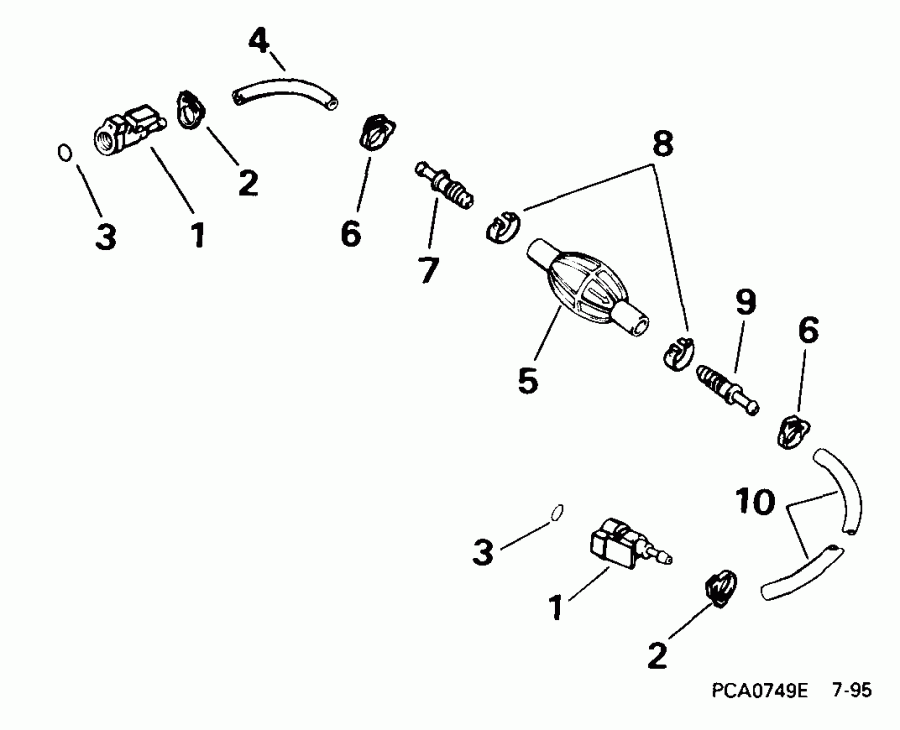 ��������� ����� ������� E65WELEES 1999  -  5/16 In. I.d. - 5 / 16 ���� I.d.