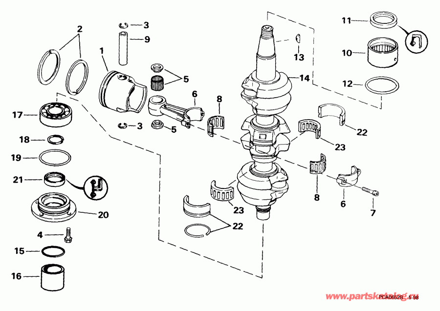 �������� ����� Evinrude E65WRLEEO 1999  - ank��� & �������