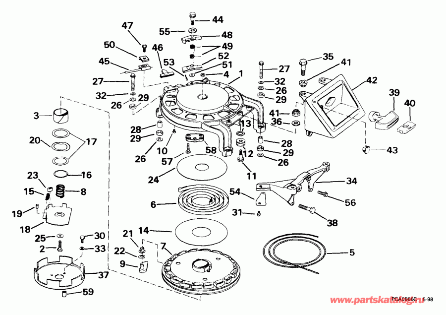 ��������� Evinrude E65WRYEEO 1999  - wind ������� - wind Starter