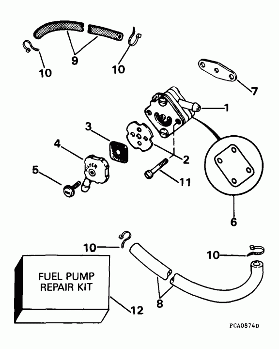 ��������� ����� Evinrude E8DREEA 1999  - el Pump - el �����
