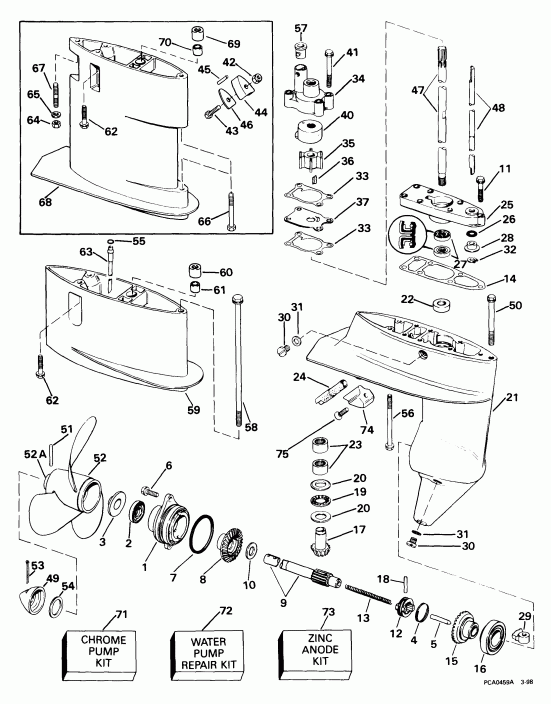 �������� ��������� ����� EVINRUDE E8DREEA 1999  - arcase
