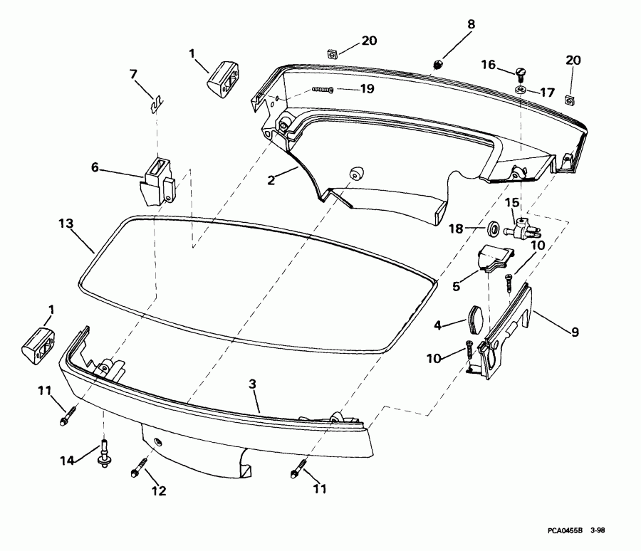 ����� ������� E8DREEA 1999  - wer ������ ��������� (�����) - wer Engine Cover