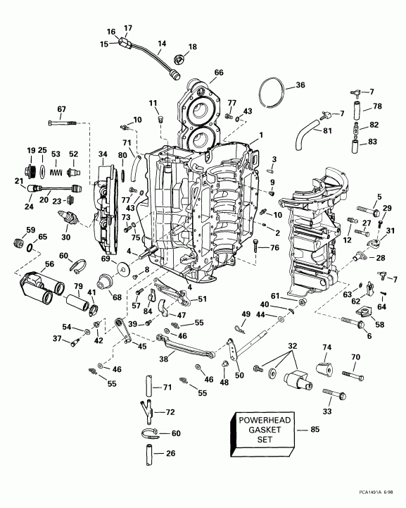 �������� ��������� ����� ������� E90FPLEEC 1999  - linder & Crankcase - linder & ������ ���������