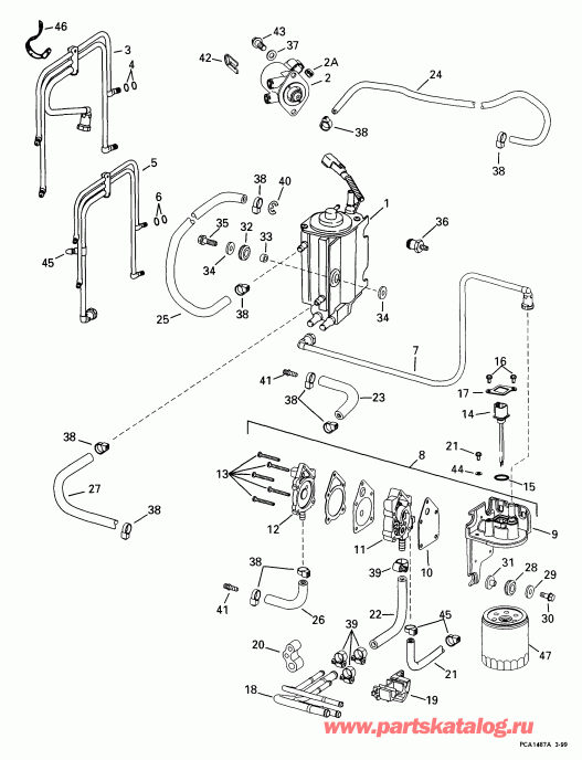 ��������� ��������� EVINRUDE E90FPLEEN 1999  - el Components
