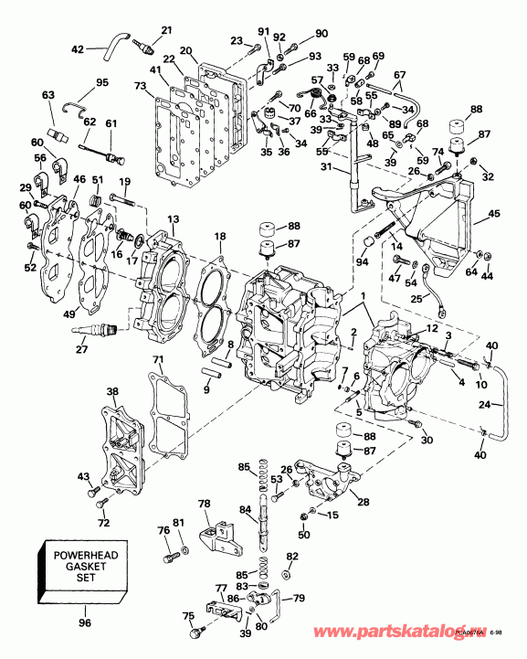 ����� ������� SE25RDEEM 1999  - linder & Crankcase - linder & ������ ���������