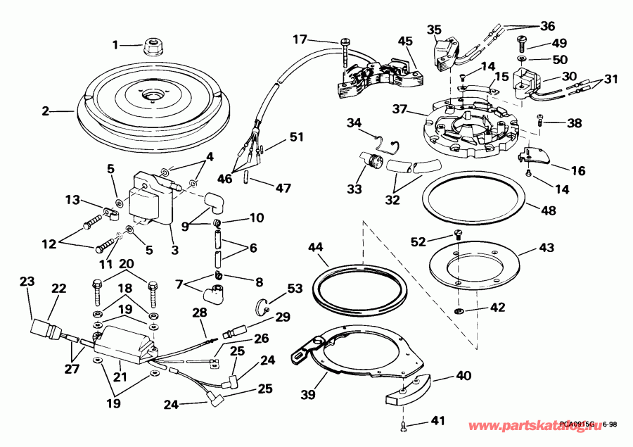 �������� ��������� ����� EVINRUDE SE25RDEEN 1999  - nition - nition