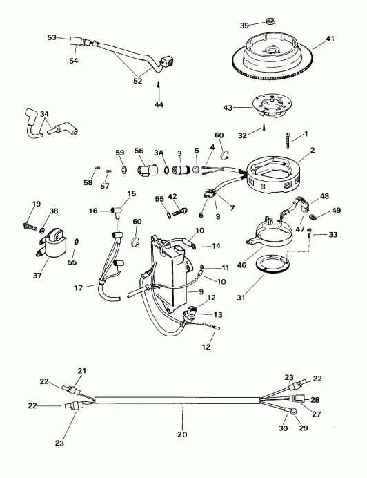 ����� ������� BE35ARSSM 3 Cyl, Rope Start, Tiller, 15   - A, R, Rl