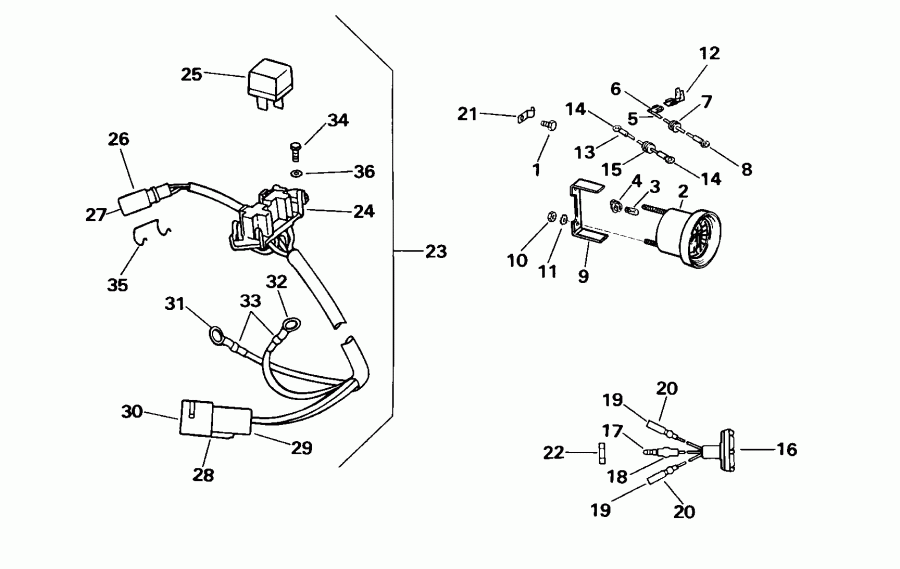 ��������� ����� EVINRUDE BE35ARSSM 3 Cyl, Rope Start, Tiller, 15   - ���������