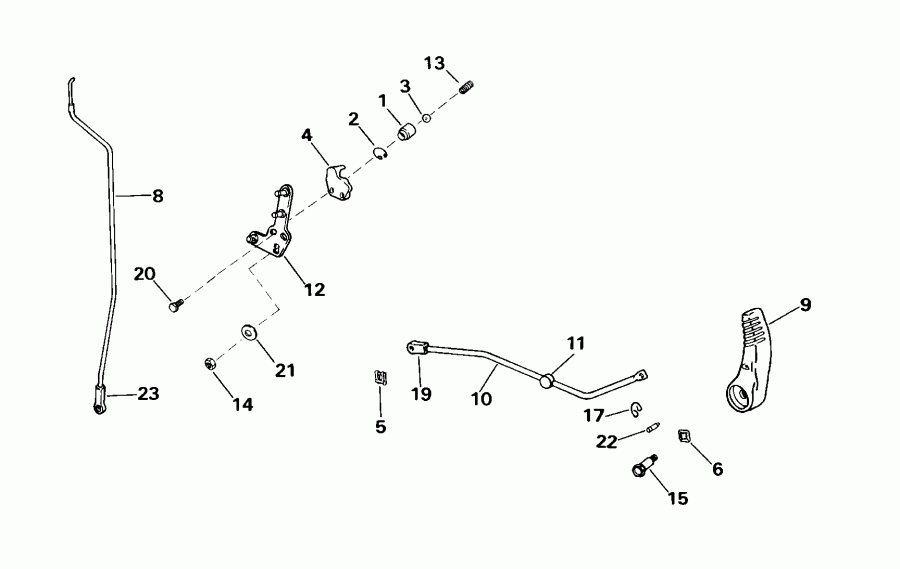 ��������� EVINRUDE BE35ARSSM 3 Cyl, Rope Start, Tiller, 15   - ift Linkage / ift ��������� ��������