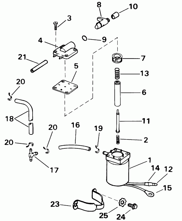 ��������� �������� ����� ������� E10EVL4SSS 4-Stroke, Elec. Start, 20 IN   - ectric Primer System - ectric Primer System