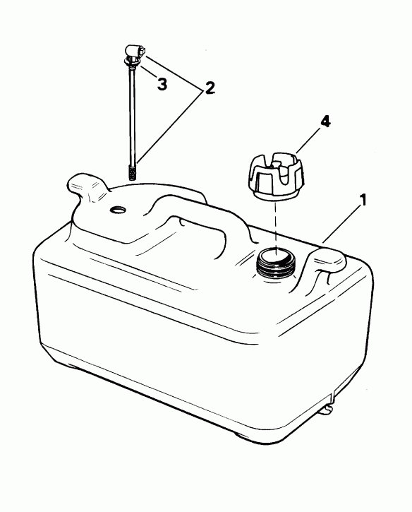 �������� ����� Evinrude E15R4SSE 4-Stroke, Rope Start, Tiller, 1  - 6 ������ - 6 Gallon