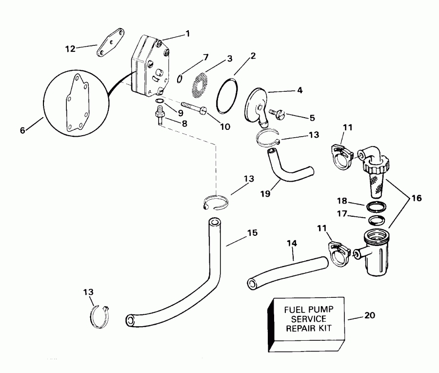 ��������� �������� ����� EVINRUDE E15WRLSSC Commercial, Rope Start, Tiller  - el ����� - el Pump