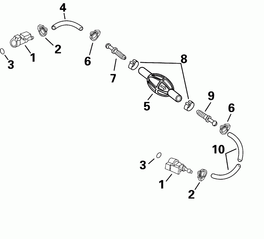  EVINRUDE E25TE4SSS 4-Stroke, Elec. Start, Tiller,  - 5/16 In. I.d.