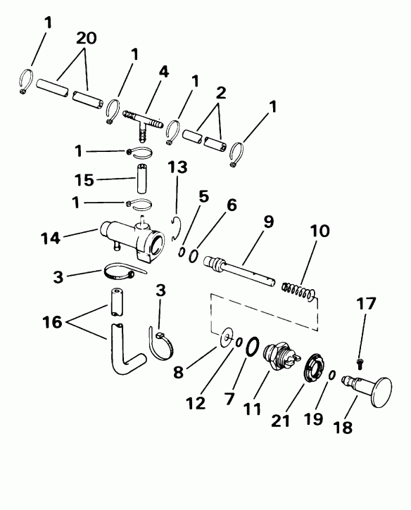��������� �������� ����� Evinrude E25WRSSC Commercial, Rope Start, 15 IN.   - imer ����� / imer Pump