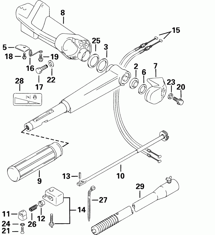 �������� ��������� ����� ������� E30EL4SSS 4-Stroke, Elec. Start, 20 IN.   - eering Handle
