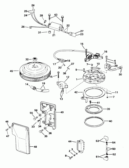 �������� ����� ������� E40WRYSSC Commercial, Rope Start, Tiller  - nition System - nition System