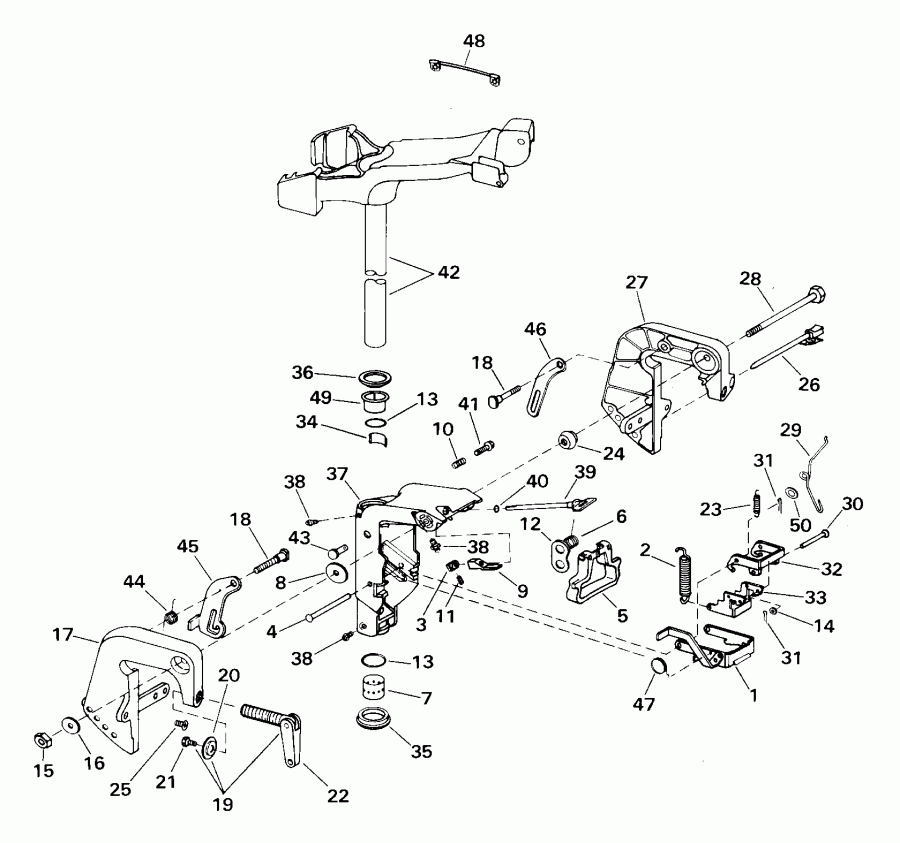 ����� ������� E5RL4SSB 4-Stroke, Rope Start, Tiller, 2  - dsection / dsection