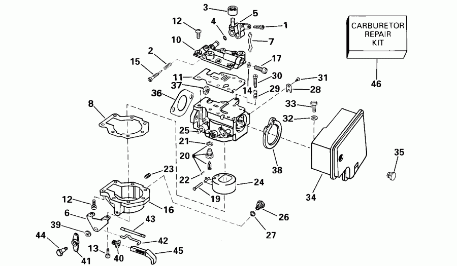 �������� ����� ������� E8DRSSM Rope Start, Tiller, 15 IN. shaft  - rburetor / rburetor