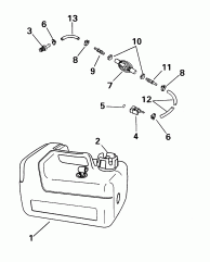 ��������� ��� � ����� (Fuel Tank And Hose)