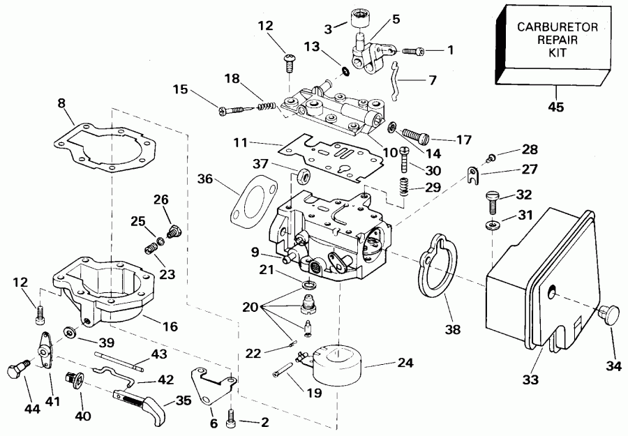 �������� ����� ������� E8WRLSSC Commercial, Rope Start, Tiller,  - rburetor / rburetor