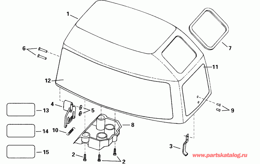 �������� ��������� ����� ������� E8WRLSSC Commercial, Rope Start, Tiller,  - Evinrude / Evinrude