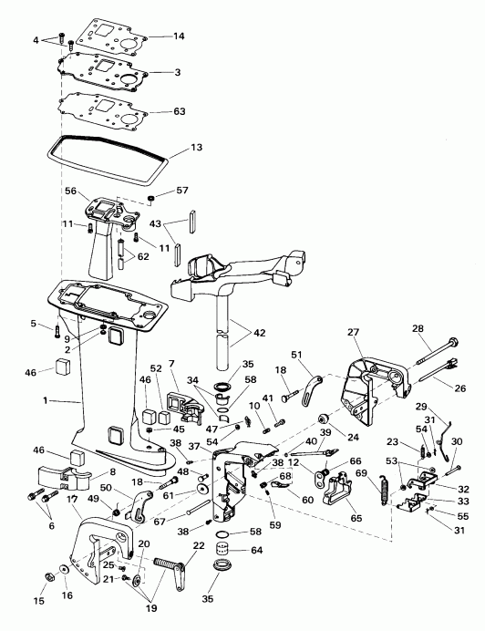 ��������� ������� E8WRSSC Commercial, Rope Start, Tiller,   - dsection - dsection