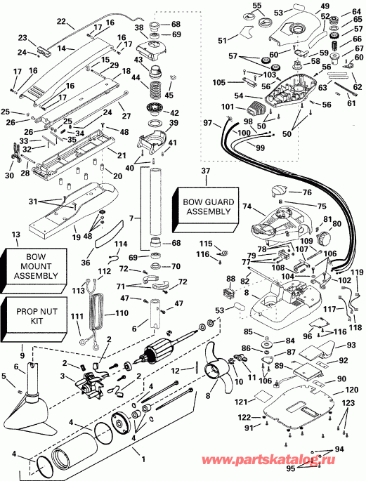 ����� ������� P/N 773163 SeaQuest 36HP 2000  - truder 44 Fp / truder 44 Fp