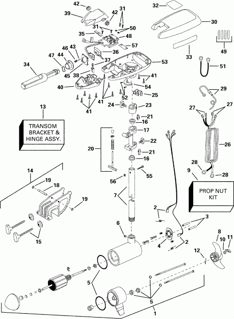 ����� Evinrude P/N 773163 SeaQuest 36HP 2000  - aquest 70 H - aquest 70 H