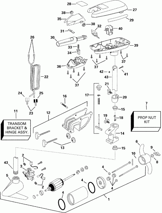 ��������� ��������� EVINRUDE P/N 773167 SeaQuest 74HP 2000  - out 30 H - out 30 H