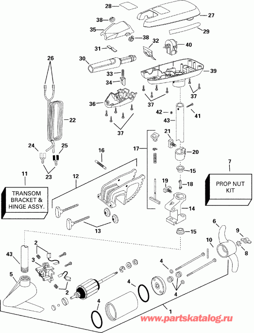 ��������� �������� ����� Evinrude P/N 773170 Intruder 44F* 2000  - out 30 H - out 30 H