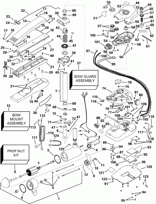 �������� ����� Evinrude P/N 773171 Intruder 44F* 2000  - truder 74 Fp - truder 74 Fp