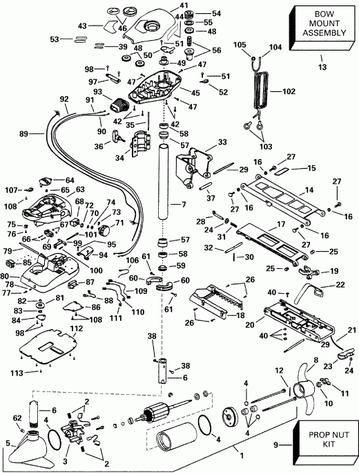 ����� Evinrude P/N 775191 Intruder 44F* 2000  - truder 36 F & Intruder 44 F - truder 36 F & Intruder 44 F
