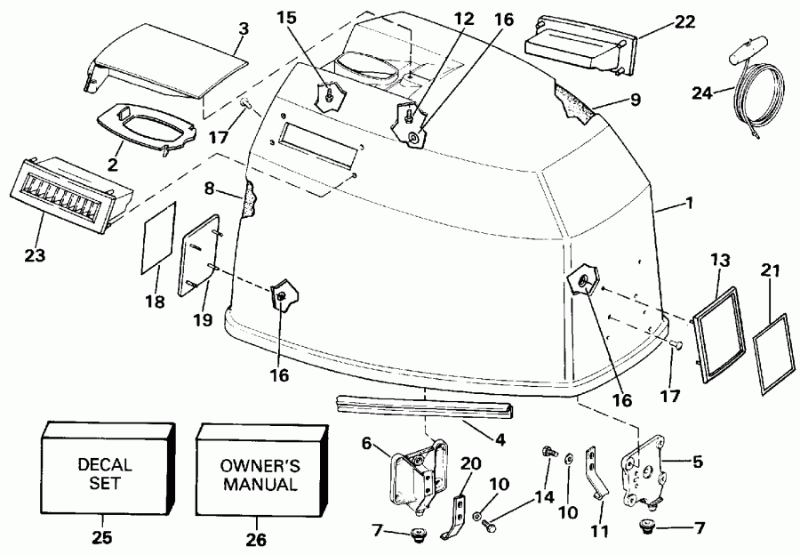 ��������� �������� ����� Evinrude E115TLESB 1990  - Johnson - Johnson