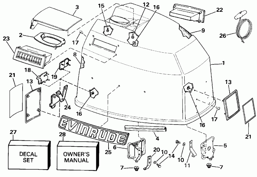 ��������� EVINRUDE E115TXESB 1990  - Evinrude / Evinrude
