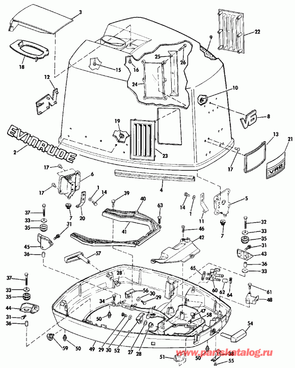 �������� ��������� ����� ������� E150STLESB 1990  - Evinrude - Evinrude