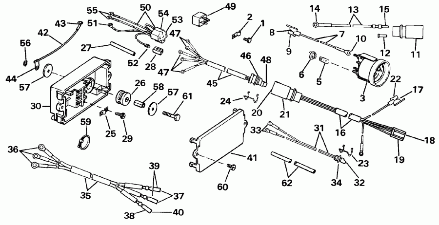 �������� ����� ������� E150STLESB 1990  - wer Trim / tilt ��������� - wer Trim/tilt Electrical